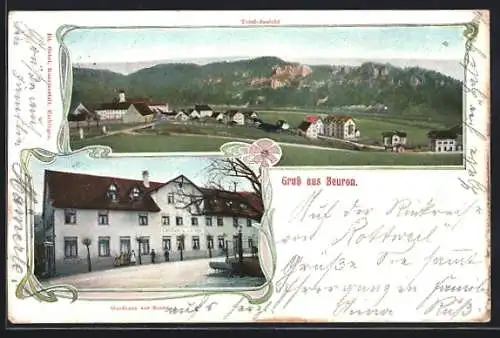 AK Beuron, Gasthaus zur Sonne, Totalansicht