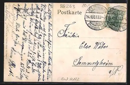 Künstler-AK Wilhelmsdorf / Württ., Der Zieglerstift Haslachmühle