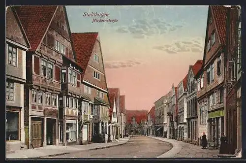 AK Stadthagen, Partie in der Niedernstrasse