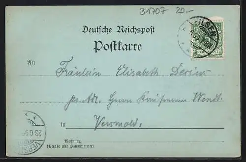 Mondschein-AK Bad Eilsen, Hotel Rinne mit Blick auf den Kursaal, Villa Rinne