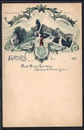 AK Bad Oeynhausen, Gr. Thermalbadehaus, Kurparkpartie