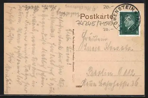 AK Löwenstein / Württ., Partie a.d. alten Stadtmauer