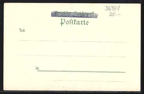 Lithographie Schlüchtern, Schloss Brandenstein, Königl. Seminar, Ortsansicht