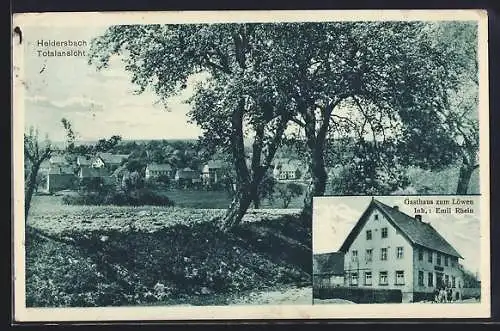 AK Heidersbach / Baden, Gasthaus zum Löwen v. Emil Rhein, Totalansicht