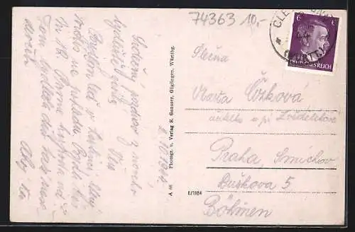 AK Eibensbach i. Württbg., Gasthof zur Rose, Burgruine Blankenhorn