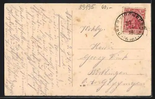 AK Steinberg / Staig, Gasthaus Josef Stehle, Schultheiss Anton Peteler, Schulhaus