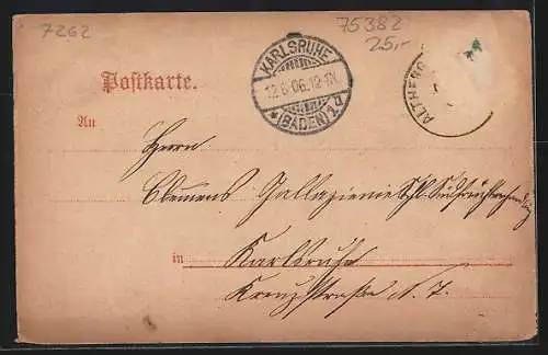 Lithographie Althengstett, Geschäft von Gottlob Flik, Kirche und Totalansicht