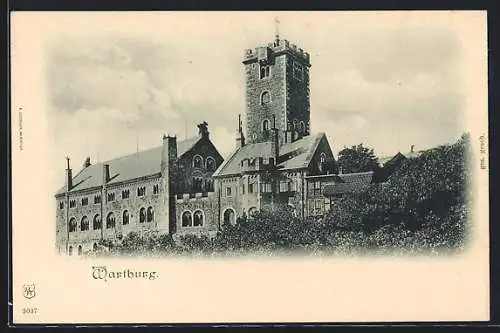 AK Ganzsache PP19F97: Wartburg im Sonnenschein