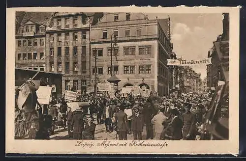 AK Leipzig, Messamt mit Katharinenstrasse