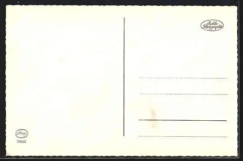 AK Briefmarkensprache, Paar umarmt sich, Gedicht