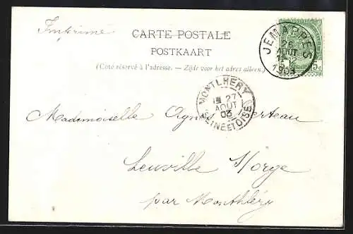 AK Charbonnage, Dans la Fosse, Vieux plan incliné dans une veine, Bergarbeiter im Kohlebergwerk