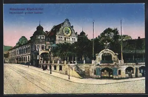 AK München-Haidhausen, Münchner Kindl-Keller, Kiosk Havana-Eck