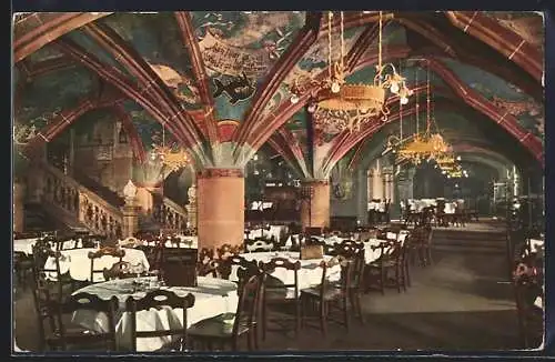 AK München, Ratskeller, innen