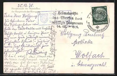 AK München, Ratskeller, innen