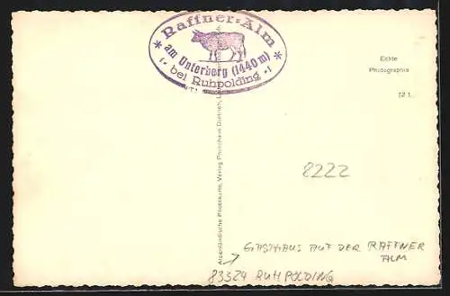 AK Ruhpolding, Gasthaus auf der Raffneralm