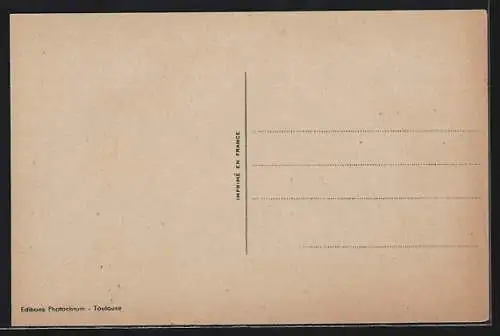 AK Frau erschrickt beim Anblick ihres Mannes