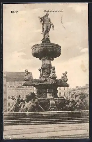 AK Berlin-Tiergarten, Blick auf Herkulesbrunnen am Lützowplatz
