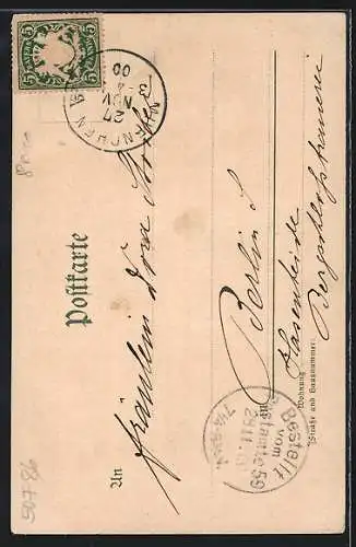 Lithographie München, Johannes Kirche i. d. Sendlingerstrasse