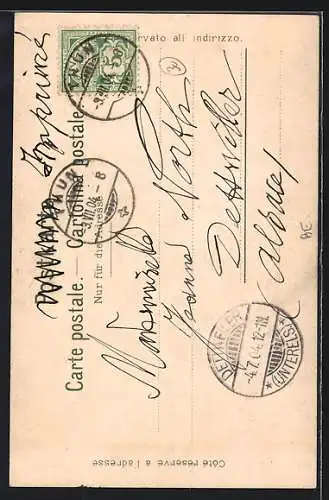 AK Berner Tracht, Frau in Tracht