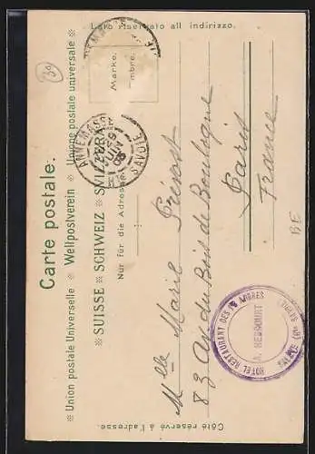 AK Schweizerin in Tracht aus Bern-Brienz