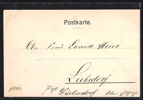 AK Quatzenheim, Gasthaus zum goldenen Lamm v. J. Benz