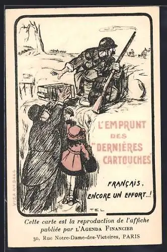 AK Propaganda, L`Emprunt des Dernieres Cartouches, Zivilisten sind einem Soldaten behilflich