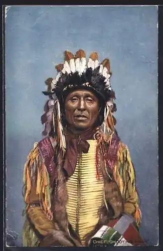 AK Chief Shooting Hawk, Indianerhäuptling mit Federsch