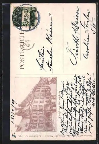 Künstler-AK Ludwig von Zumbusch: München, Besucher im Hofbräuhaus
