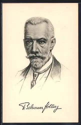 Künstler-AK Portrait Reichskanzler von Bethmann Hollweg