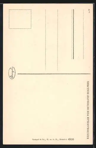 Künstler-AK Portrait Reichskanzler von Bethmann Hollweg