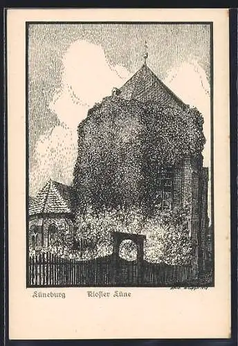 Künstler-AK Lüneburg, Kloster Lüne