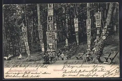 AK Weidlingau-Hadersdorf, Partie in der Waldandacht