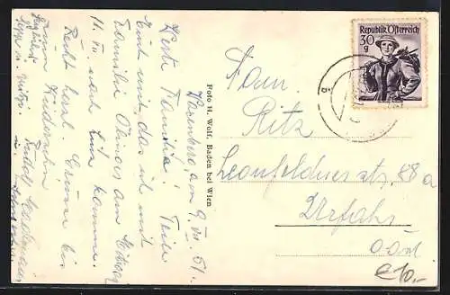 AK Waxenberg /O.-Oe., Kriegsblinden-Erholungsheim im Schloss, Innenansicht