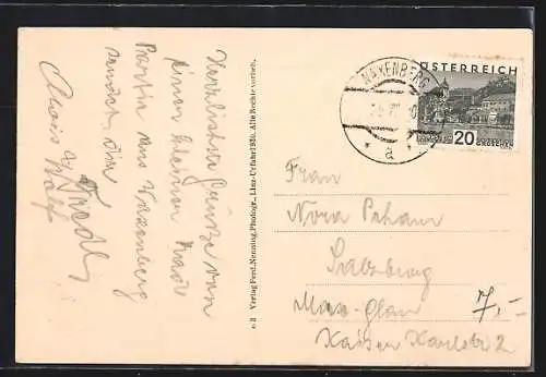 AK Waxenberg /Ob.-Öst., Totalansicht vom Berg aus