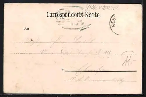 AK Neufelden /O.-Oe., Gruss aus Unternberg, Gasthof zur goldenen Brücke, Totalansicht