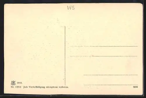 Künstler-AK Kallwang /Steiermark, Partie in der Teichen