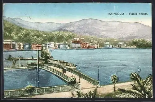 Künstler-AK Rapallo, Ponte nuovo