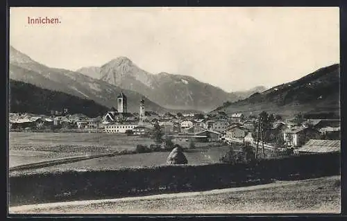 AK Innichen, Gesamtansicht mit Gipfelblick