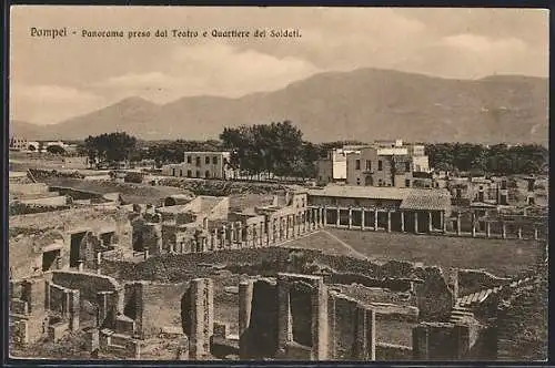AK Pompei, Panorama preso dal Teatro e Quartiere dei Soldati