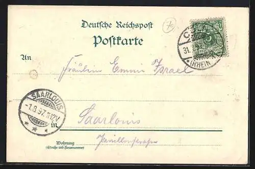 Lithographie Köln, Deutscher, Kaiser Wilhelm - und Hohenzollern-Ring
