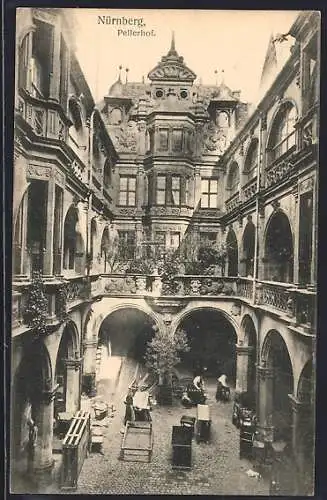 AK Nürnberg, Blick in den Pellerhof
