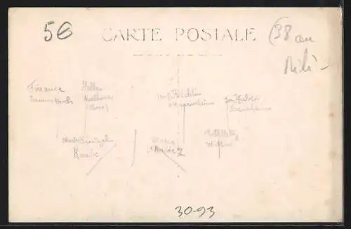 AK Französische Soldaten in Uniformen, Altaciens Réservistes Août 1929, Artillerie-Geschütze