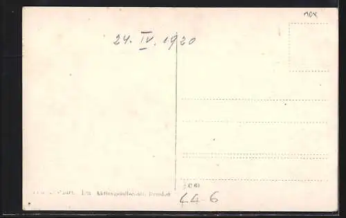 Foto-AK Baby in Kinderwagen sitzend