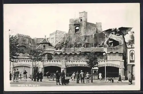AK Wien, Geister-Schloss auf dem Prater