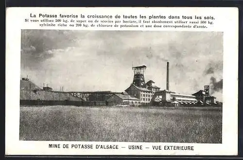 AK Wittenheim, Mine de Potasse d`Alsace, Usine, vue extérieure