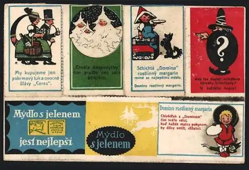 AK Sondermarken, Reklame für Seifen und Margarine