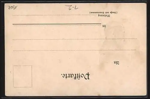 AK Grossherzog Friedrich von Baden, Jubiläums-Karte
