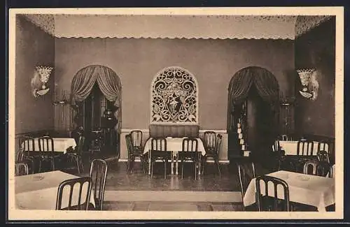 AK Berlin-Grünau, Restaurant Riviera, Innenansicht, Bes. Joh. Bittner