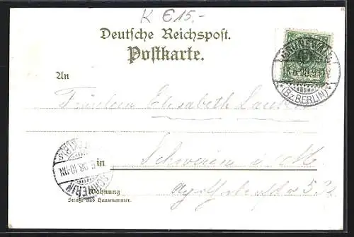Lithographie Berlin-Grunewald, Restaurant Hundekehle, Kutschen