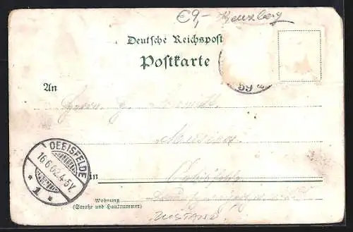Lithographie Berlin-Kreuzberg, Rabe`s-Festsäle, Restaurant & Garten, Fichtestrasse 29